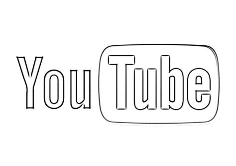 Youtube Coloring Page Youtube Logo Coloring Page Transparent - Gambaran