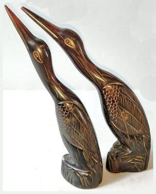 Javan rhino, horn sculpture, Crane, Qing Dynasty, 清代, 爪哇, 犀牛角雕, (click to view details) | Horns ...