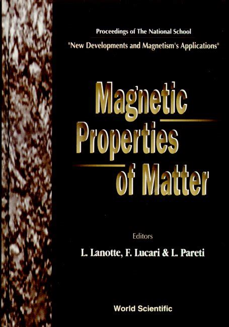 Magnetic Properties of Matter