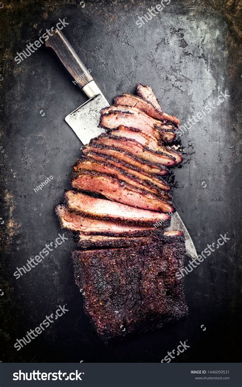 Traditional Smoked Barbecue Wagyu Beef Brisket Stock Photo 1446059531 | Shutterstock