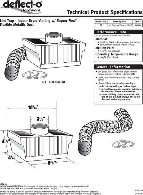 Dryer Lint Trap Kit Indoor Venting with Supurr-Flex Flexible Metallic Duct | eBay