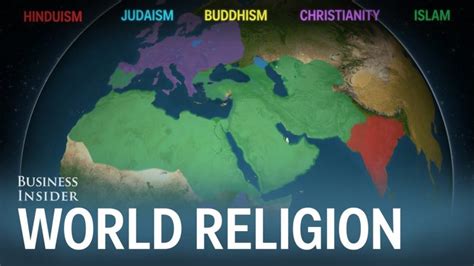 Animated Map Shows How the Five Major Religions Spread Across the World (3000 BC - 2000 AD ...