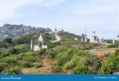 Shikharji Jain Temple Area on Parasnath Hill Range. Scenic Landscape ...