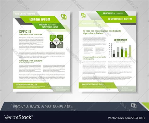 Business poster template Royalty Free Vector Image