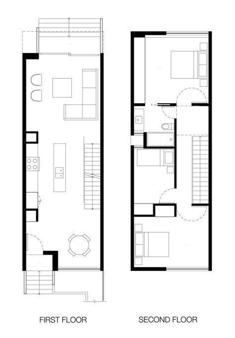 Characteristics of Simple Minimalist House Plans | Narrow house plans ...