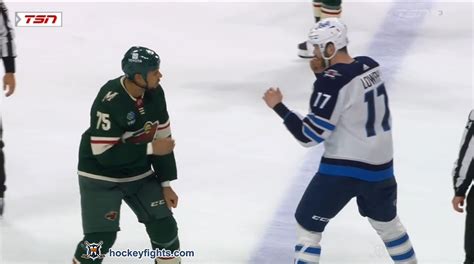 Adam Lowry vs. Ryan Reaves, April 11, 2023 - Winnipeg Jets vs ...