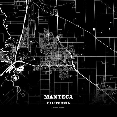 Manteca, California, USA map | Map poster, Poster template, Usa map