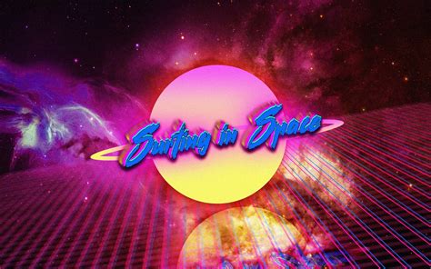 neon, Space, Vintage, Retro style, Digital art, Typography HD Wallpapers / Desktop and Mobile ...