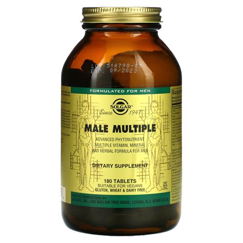 Solgar, Male Multiple, 180 Tablets | HiLife Vitamins