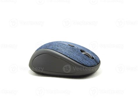 Beautifully shaped blue computer mouse with a modern and ergonomic ...