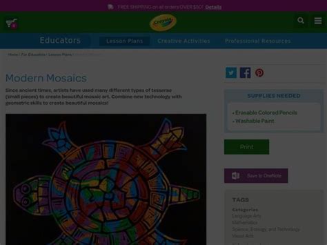 Modern Mosaics Lesson Plan for 4th - 12th Grade | Lesson Planet