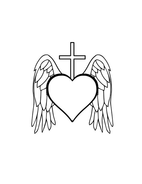 Free Cartoon Heart With Wings Drawing - Download in PDF, Illustrator, EPS, SVG, JPG, PNG ...