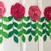 Easy Paper Flower Template/paper Leaves Garland/easy Paper Rose Template/diy Rose Template ...