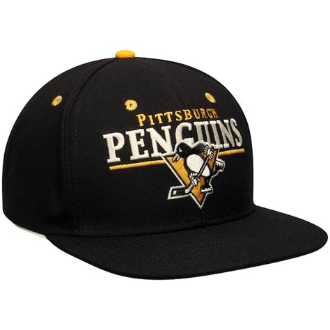 Men's Pittsburgh Penguins CCM Black Flat Brim Snapback Hat - Shop.NHL.com