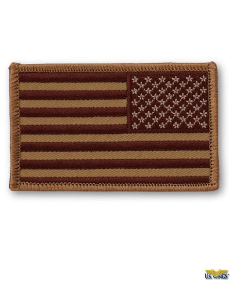 Reverse US Flag Patch - US Wings