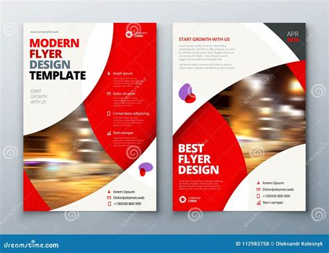 Flyer Template Layout Design. Business Flyer, Brochure, Magazine or ...