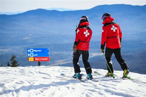 Mount Mansfield Ski Patrol Stowe Mountain Resort Editorial Stock Image ...