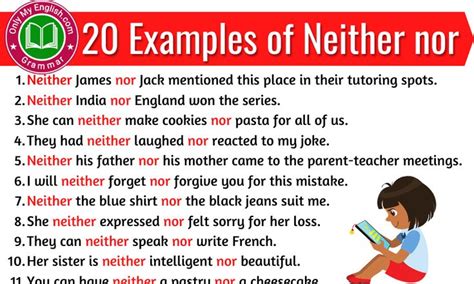 20 Examples of Neither nor Sentences » Onlymyenglish.com | Parents as ...