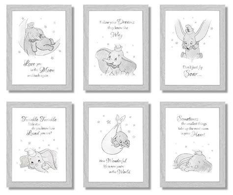 Dumbo Elephant Nursery Wall Art Decor Quotes Picture Gift Keepsake A4 Print Only | eBay in 2024 ...