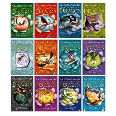 How to Train Your Dragon -12 Book Collection Cressida Cowell- Dreamworks Fantasy for sale online ...