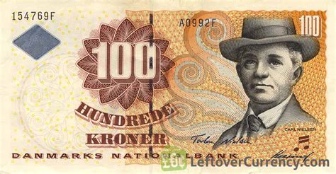 100 Danish Kroner (Carl Nielsen) - Exchange yours for cash today