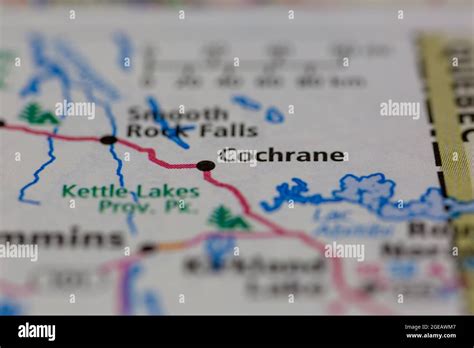 Cochrane ontario map hi-res stock photography and images - Alamy