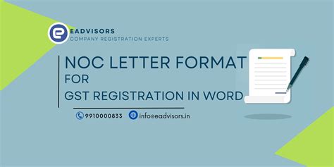 NOC letter format for GST Registration in word Archives - EAdvisors