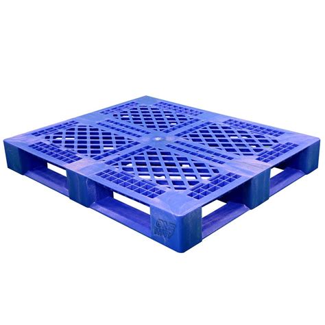 40 x 48 Rackable Plastic FDA Pallet w/ Lip - Blue | Best Plastic Pallets #PP-O-40-R5FDA-L-Blue