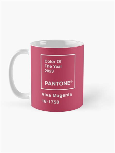 "Pantone Color of the year 2023 Viva Magenta" Coffee Mug for Sale by ...