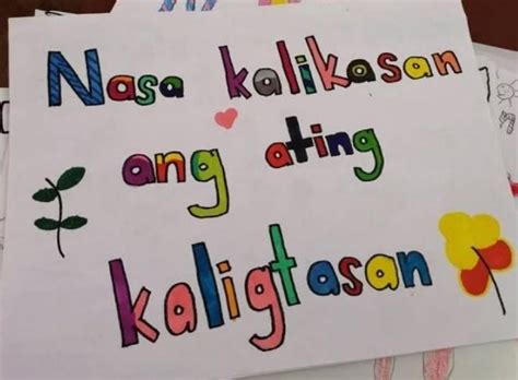 photo slogan tungkol sa kalikasan - Brainly.ph