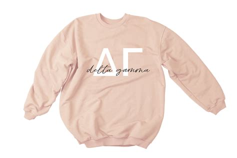 Delta Gamma Sorority Lightweight Sweatshirt Sorority | Etsy