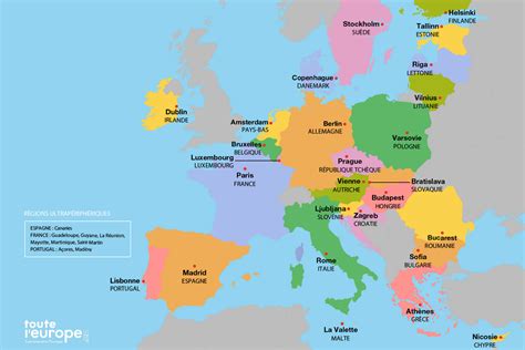 Carte Deurope Avec Pays Et Capitales Imprimer Compartir Carta | Hot Sex ...