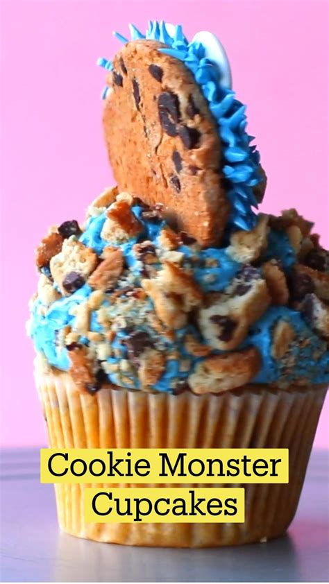 Cookie Monster Cupcakes | Yummy food dessert, Cupcake recipes, Cooking recipes desserts