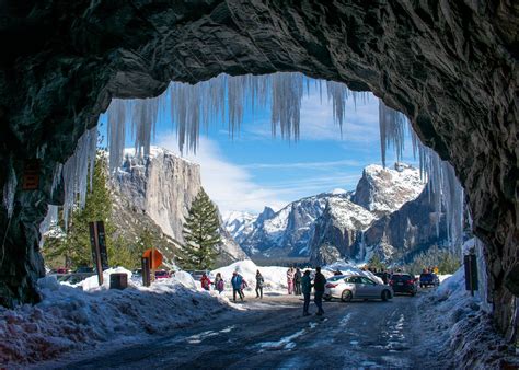 Yosemite National Park in Winter | Tunnel View | Firefall | National ...