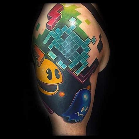 30 Pacman Tattoo Designs for Men [2023 Inspiration Guide]