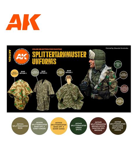 AK11624 Splittertarnmuster Uniforms Wehrmacht set 6 u. 17 ml