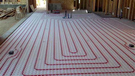 Modern radiant heating systems will use PEX tubing which will be ...