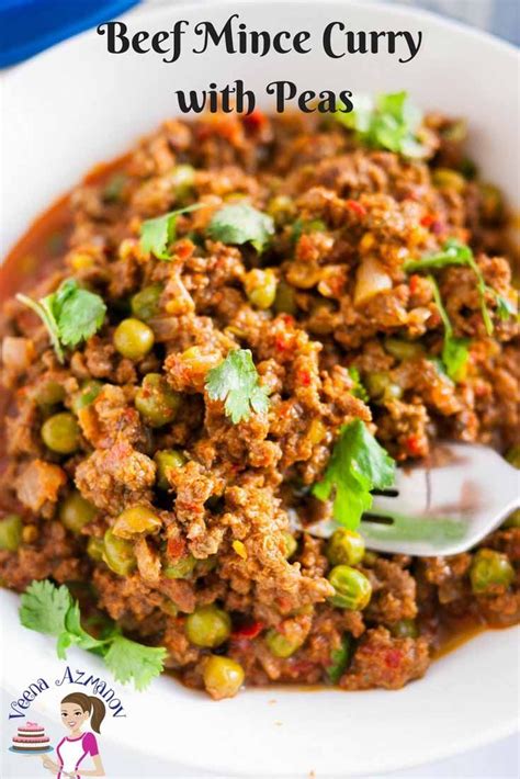 This beef mince curry is an Indian classic made with peas. Very similar ...