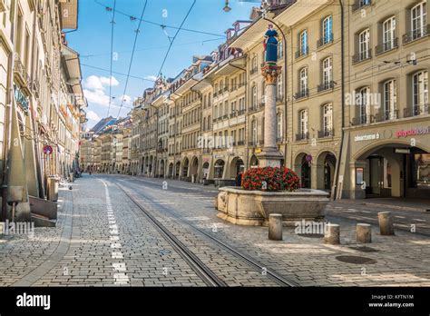 Old streets of Bern Switzerland Stock Photo - Alamy