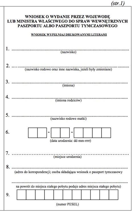 Konsulat Opole Wniosek O Paszport - Image to u