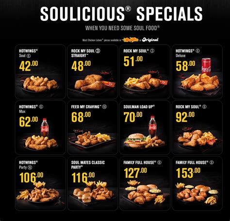 Chicken Licken Specials South Africa