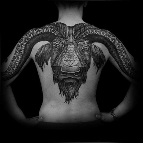 100 Goat Tattoo Designs For Men - Ink Ideas With Horns | Bull tattoos, Tattoo designs men, Tattoos