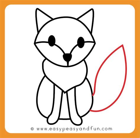 Easy Fox Drawing For Kids