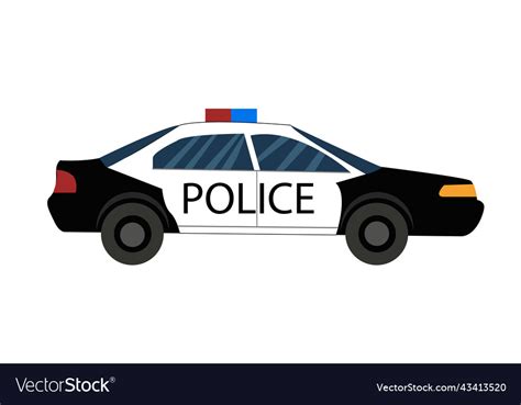 Police car Royalty Free Vector Image - VectorStock