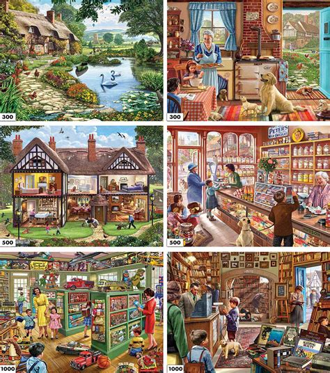 6 in 1 Crisp, Pieces Vary, White Mountain | Puzzle Warehouse