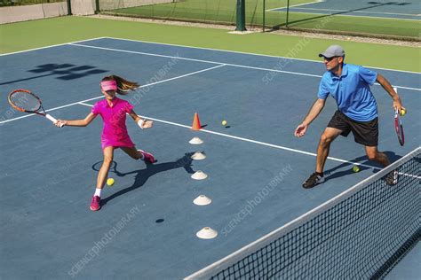 Tennis training - Stock Image - F024/8221 - Science Photo Library