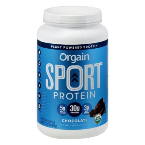 Orgain® Sport Organic Chocolate Plant-Based Protein Powder, 2.01 lb ...