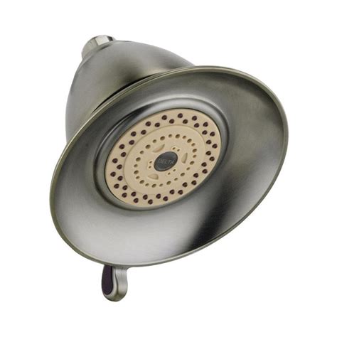 Delta Victorian 3-Spray 5-1/2 in. Touch-Clean Shower Head in Stainless-RP34355SS - The Home Depot