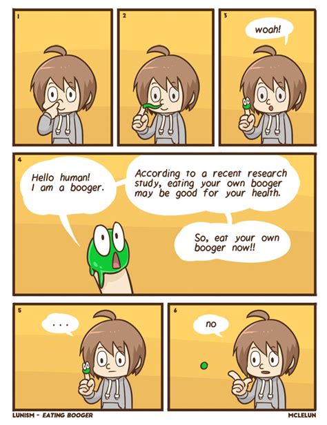 booger eating by mclelun on DeviantArt