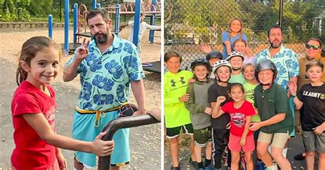 Adam Sandler Was Spotted in a School Playground, Playing With His Fans / Bright Side